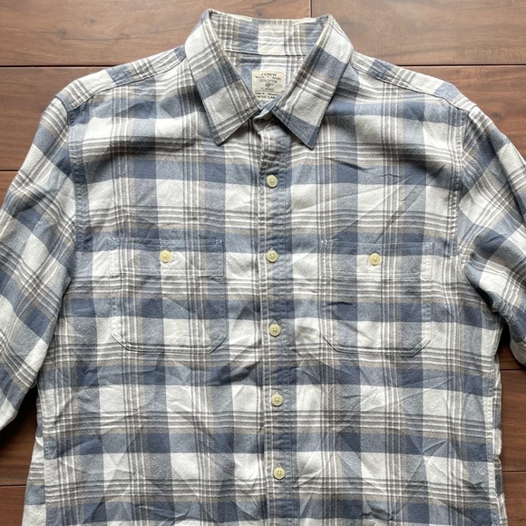J.Crew Flannel 100% Cotton Button Up Shirt Men's Size L - Picture 3 of 6